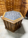 Hexagon End Table/Cabinet (A)
