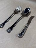 Williamsburg Royal Shell Kirk Stieff 3 Piece Serving Set From Lenox With Box (A)