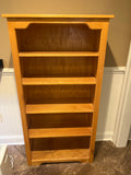 Oak Bookcase with Adjustable Shelves