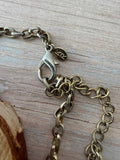 Kim Rogers Gold Tone Leaf Bib Necklace
