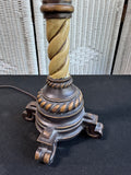 Pacific Coast Lighting Carved Resin Double Pull Switch Lamp (WORKS)