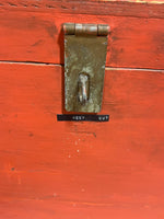 Red Painted Trunk