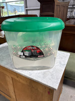 Glass Ornament Lot w/Ornament Storage Tub