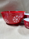 3 Piece Snowflake Bowls