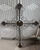 Gilt Accented Metal Scroll Decorative Cross (2 AVAILABLE—PRICED INDIVIDUALLY AT $20 EACH)