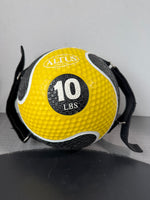 Altus Althetic 10LB 2-In-1 Power Medicine Ball with Straps