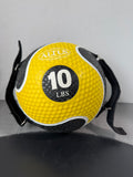Altus Althetic 10LB 2-In-1 Power Medicine Ball with Straps