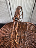 XL Vintage Woven Willow Gathering Basket