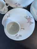 16-Piece Japan Paula Pink Floral Fine China Set