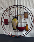 Abstract Pottery Metal Wall Art