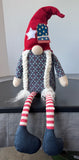 Stars & Stripes Plush Gnome with Dangly Legs