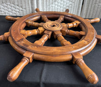 Vintage Wooden Ship’s Wheel