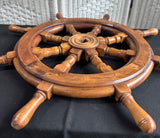 Vintage Wooden Ship’s Wheel