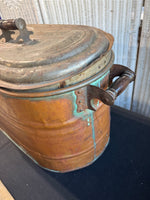 Antique Copper Lidded Wash Boiler