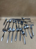 Rogers And Stainless Steel Cutlery Flatware Set - 79 Pieces