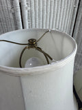 Heavyweight Vintage Brass Candlestick Lamp (WORKS)