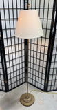 Lightweight Slim Brass Tone Floor Lamp (WORKS)