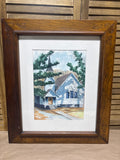 Original Watercolor Of Church by G.L. Rudd;  Signed