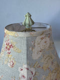 Bohemian Ornate Resin Candlestick Lamp with Floral Shade (WORKS)