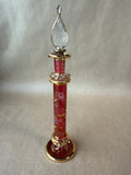 Ruby Red And Gold Egyptian Style Perfume Bottle (B)