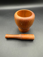 Wooden Mortar And Pestle