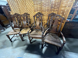 Dining Set: Table, 2 Leaves, 8 Chairs***HEAVY ITEM***READ DETAILS ON PICK UP POLICY***