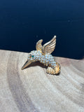Rhinestone Hummingbird Pin
