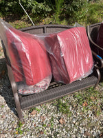Patio Love Seat with Cushions