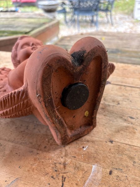 Terracotta Garden Statue - Praying Angel
