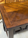Wells Universal Desk A, with plugs/charging ports***HEAVY ITEM***READ DETAILS ON PICK UP POLICY***