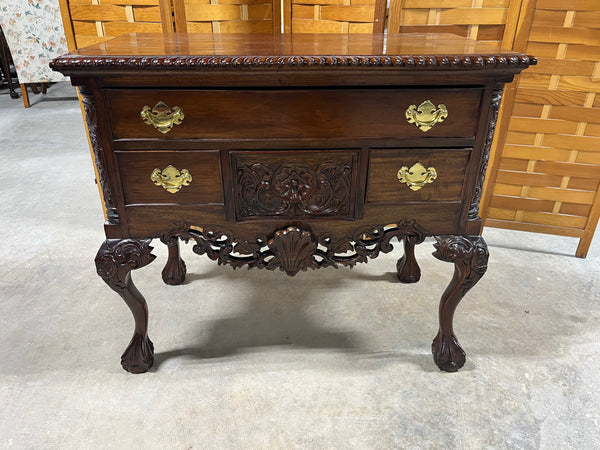 Antique Carved Low Boy