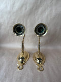 Brass Wall Candle Sconce - Pair