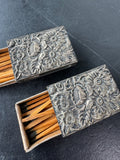 Pair of S. Kirk & Son Inc. Floral Embossed Sterling Silver Match Boxes