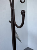 Brown Wrought Iron Parisian Style Freestanding Wreath Holder