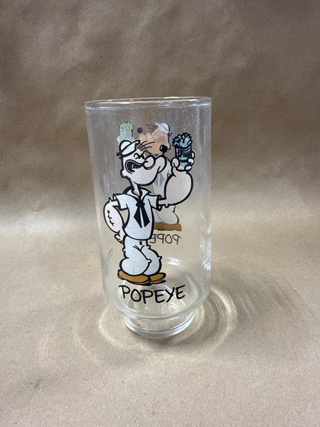 1975 Popeye Coca Cola Drinking Glass