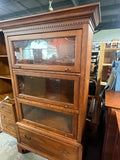 Lexington Lighted Barrister Style Bookcase with File Drawer***HEAVY ITEM***READ DETAILS ON PICK UP POLICY***