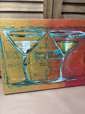 Martini Blueprints on Canvas