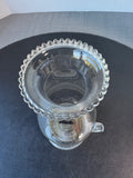 Eagle Vintage Glass Oil Lamp with Macbeth Co. Pearl Top Chimney