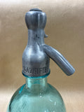 Blue Glass Martin & Freres Cie Soda Bottle With Trigger Spout (B)