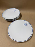 Royal Copenhagen Blue Fluted Dessert Plates #729 - Set Of 4 (F)