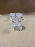 Set Of 5 Clear Glass Candle Votive Holders
