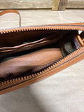 Dooney & Bourke Vintage Green And Brown Leather Crossbody