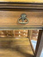 Side Table with Curved Legs and One Drawer