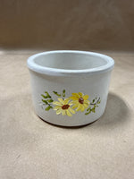Handpainted Floral Stoneware Dish