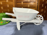 Easter Basket and Decorative Wheel Barrow