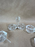Lot Of Clear Glass Salt Cellars - 8 Salt Cellars (B)
