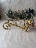 Brass Holiday Stocking Holders - 5 Pieces