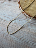 17” Gold Tone Chain Necklace (B)