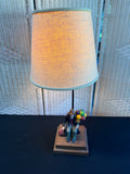 3-Way Lamp with Royal Doulton Old Balloon Seller (WORKS)