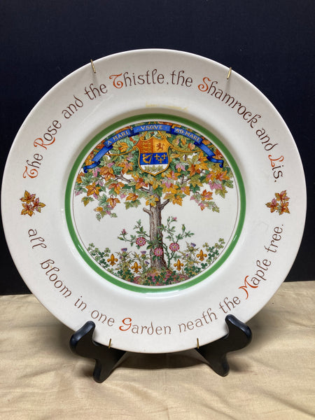 Royal Doulton The Rose and The Thistle Collectible Plate